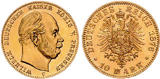10 Mark, Deutsches Reich 1876