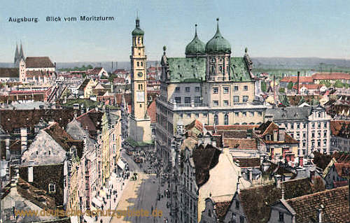 Augsburg, Blick vom Moritzturm