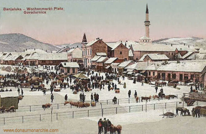 Banjaluka, Wochenmarkt-Platz