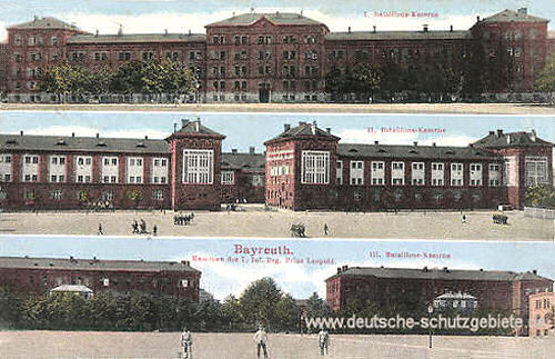 Bayreuth, Kasernen des 7. Inf. Reg. Prinz Leopold