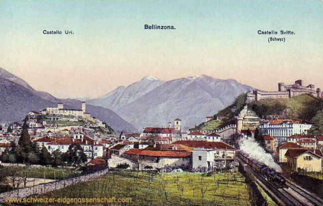 Bellinzona - Castello Uri - Castello Svitto (Schwyz)