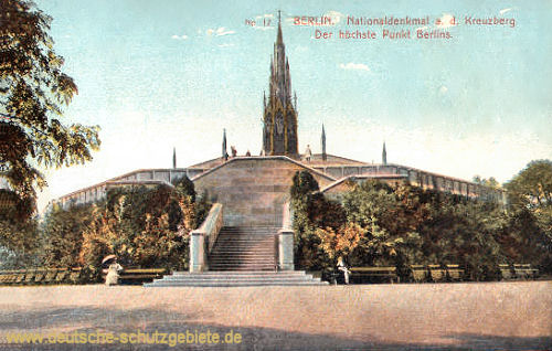 Berlin, Nationaldenkmal a. d. Kreuzberg - Der höchste Punkt Berlins