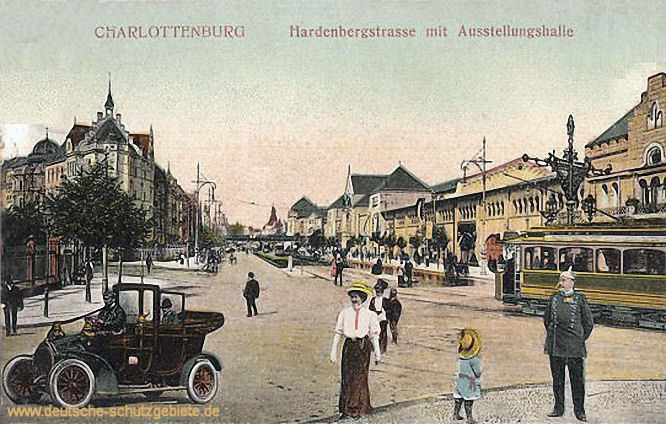 Charlottenburg, Hardenbergstraße mit Ausstellungshalle