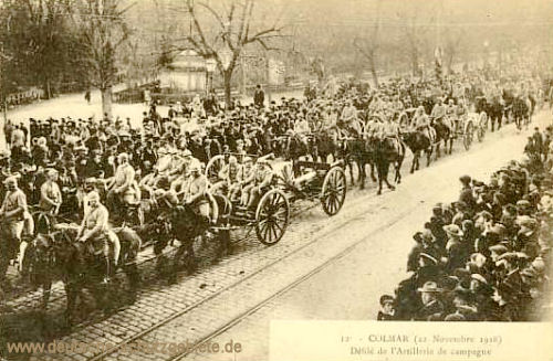 Colmar 1918, Einmarsch der französischen Armee