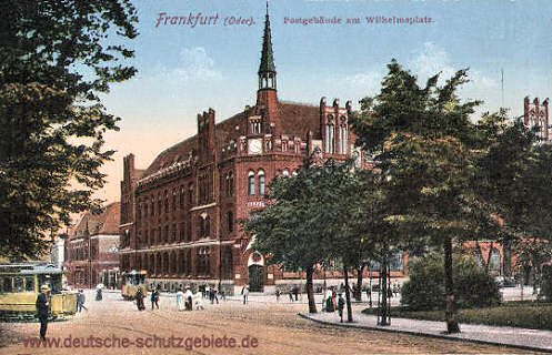 Frankfurt a. O., Postgebäude am Wilhelmsplatz