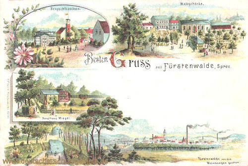 Fürstenwalde, Waldschänke, Bergschlösschen, Forsthaus Miegel