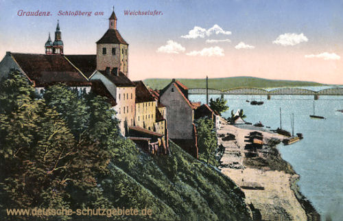 Graudenz, Schlossberg am Weichselufer