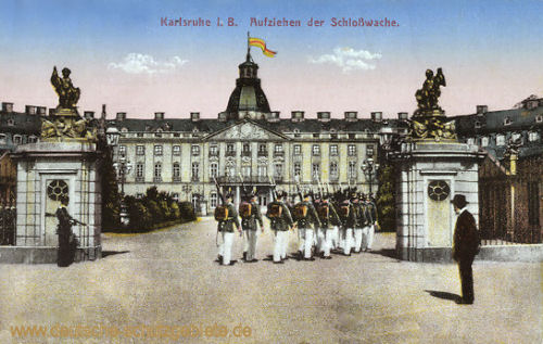 Karlsruhe i. B., Aufziehen der Schloßwache