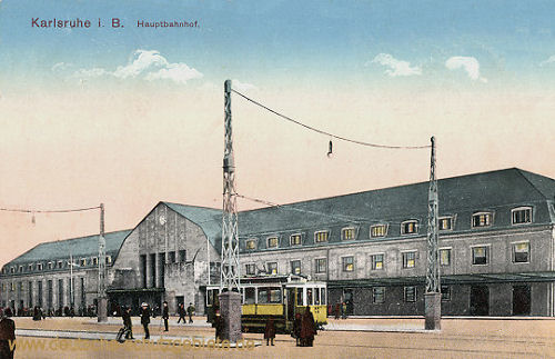 Karlsruhe i. B., Haupbahnhof