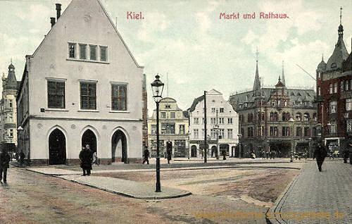 Kiel, Markt und Rathaus