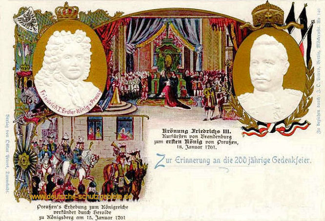 Königreich Preußen, Zur Erinnerung an die 200 jährige Gedenkfeier 1901