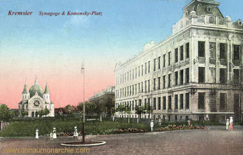Kremsier, Synagoge & Komensky-Platz