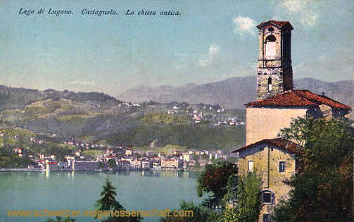 Lago di Lugano, Castagnola, La chiesa antica