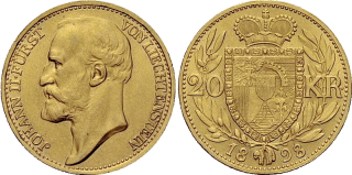 Liechtenstein 20 Kronen (1893)