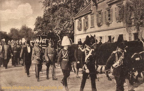 Ludwigsburg, Beisetzung des ehemaligen Königs von Württemberg 1921