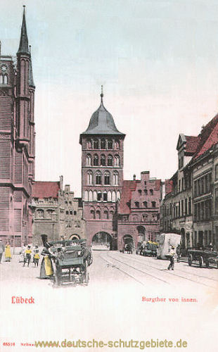 Lübeck, Burgtor von innen