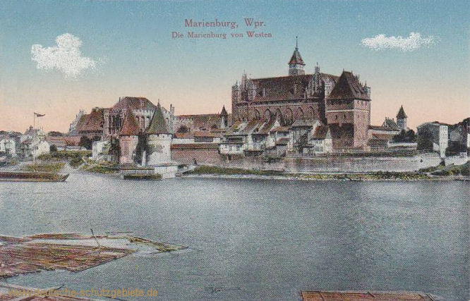 Marienburg, Die Marienburg von Westen