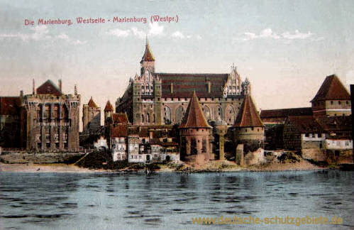 Marienburg (Westpr.), Westseite Marienburg