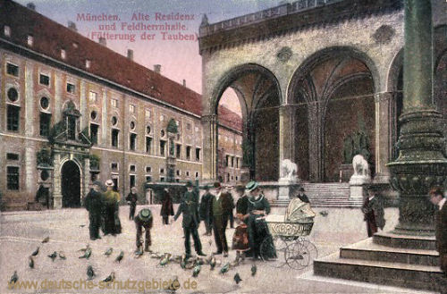 München, Alte Residenz und Feldherrnhalle