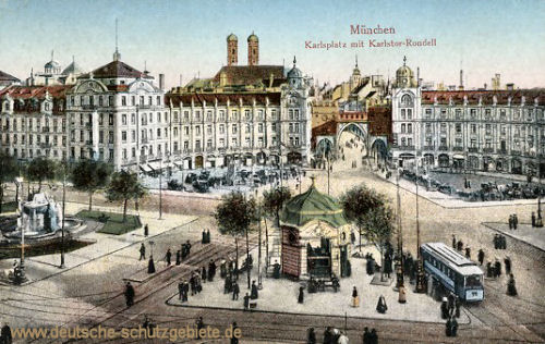 München, Karlsplatz mit Karlstor-Rondell