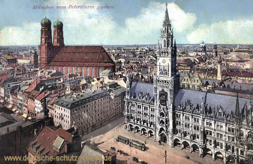 München vom Petersturm gesehen