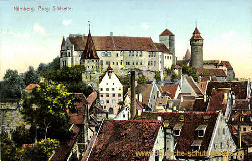 Nürnberg, Burg Südseite