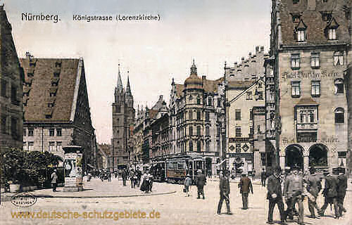 Nürnberg, Königstraße (Lorenzkirche)