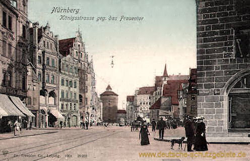 Nürnberg, Königstraße gegen das Frauentor