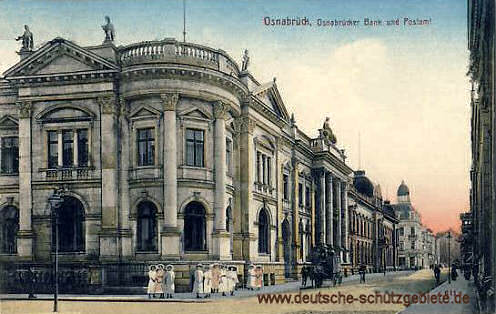 Osnabrück, Osnabrücker Bank und Postamt – deutsche ...