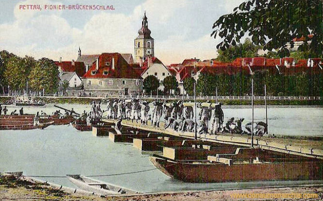 Pettau, Pionier-Brückenschlag