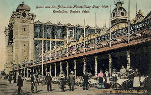 Prag, Jubiläums-Ausstellung 1906, Kosthallen. Rechte Seite