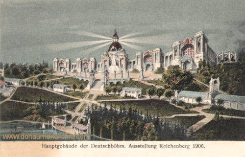 Reichenberg, Hauptgebäude der Deutschböhmischen Ausstellung 1906
