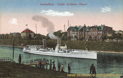 Rendsburg, Kaiser Wilhelm-Kanal (S.M.S. Sleipner)