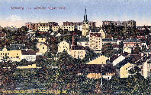 Saarburg in Lothringen, Schlacht August 1914