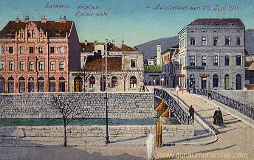 Sarajevo, Attentatsort 1914
