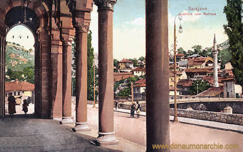 Sarajevo, Ausblick vom Rathaus
