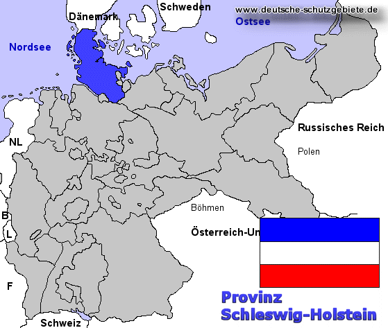 Schleswig-Holstein, Lage im Deutschen Reich