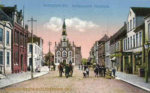 Sonderburg, Rathausmarkt Perlstraße