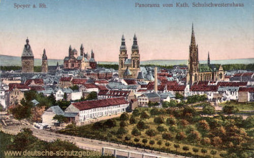 Speyer, Panorama vom kath. Schulschwesternhaus