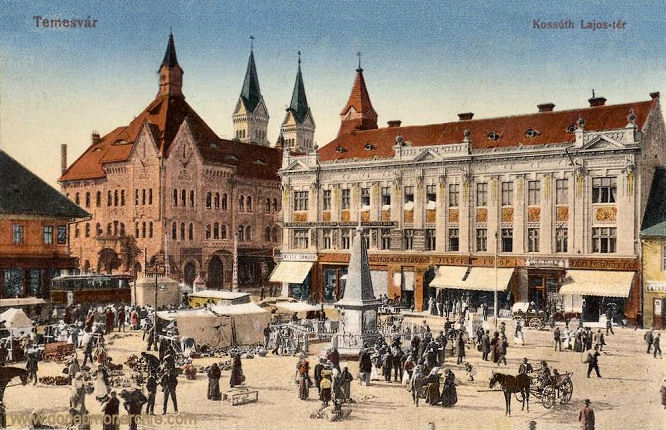 Temesvár, Kossuth Lajos tér (Kossuth-Platz)