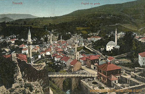 Travnik, Pogled sa grada