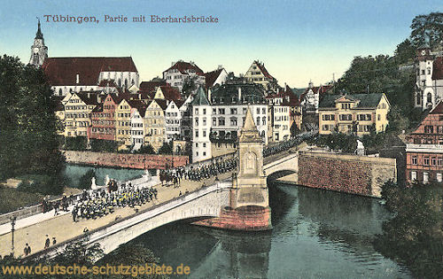 Tübingen, Partie mit Eberhardsbrücke