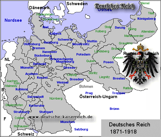 Städte im Deutschen Reich 1871-1918 (Kaiserreich)