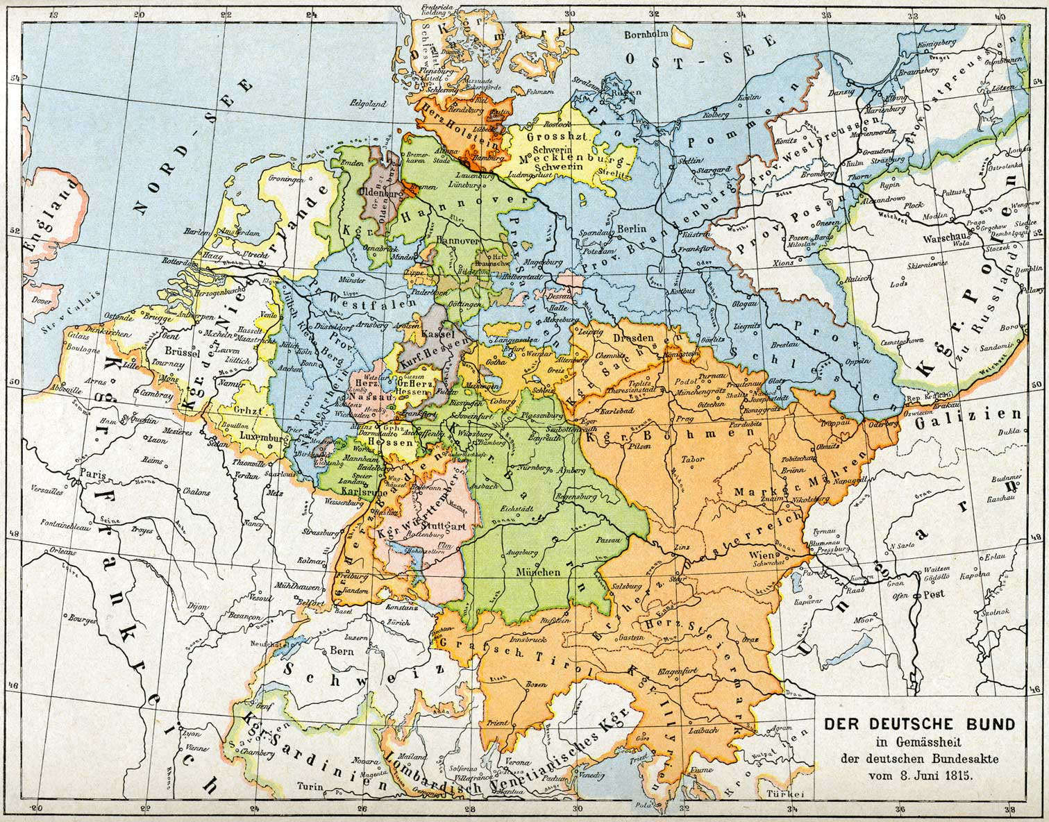 Deutscher Bund, 1815