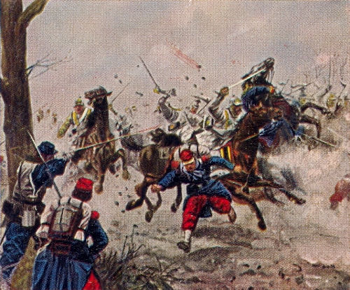 Das Leibkürassier-Regiment bei Poupry, 2. Dezember 1870