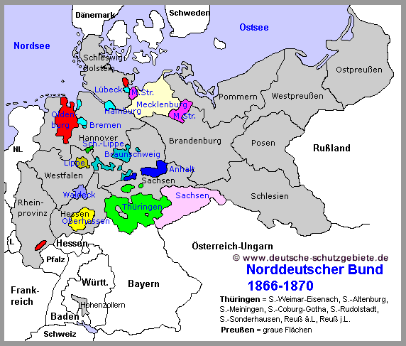 Norddeutscher Bund 1866 - 1870