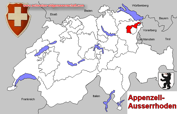 Appenzell-Ausserrhoden, Karte 1914