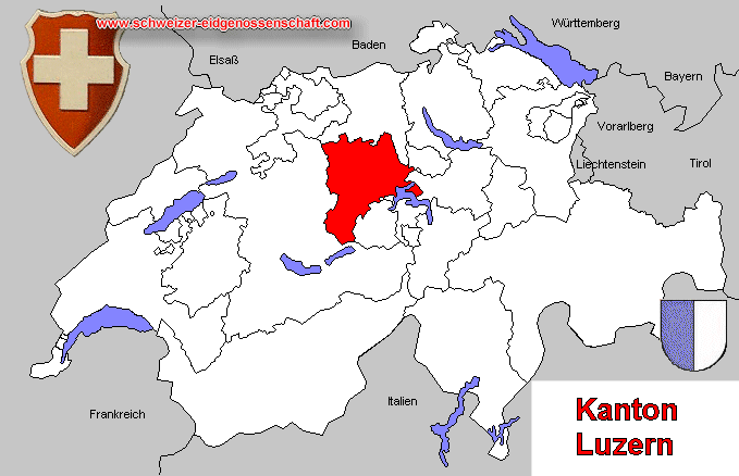 Kanton Luzern, Karte 1914
