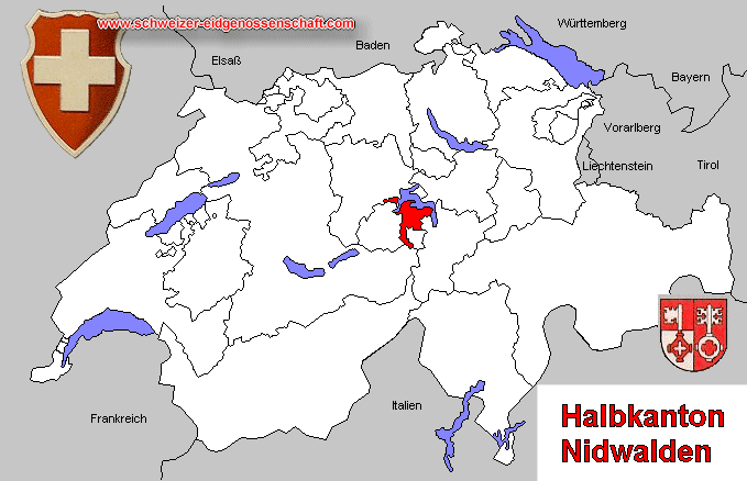 Kanton Nidwalden, Karte 1914