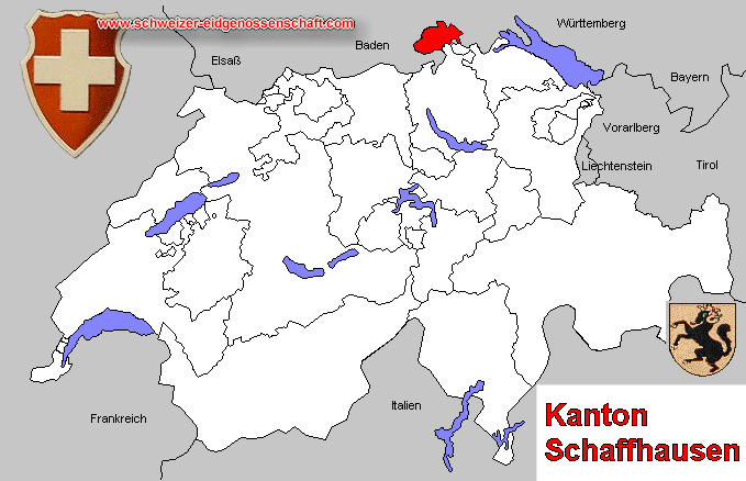 Kanton Schaffhausen, Karte 1914